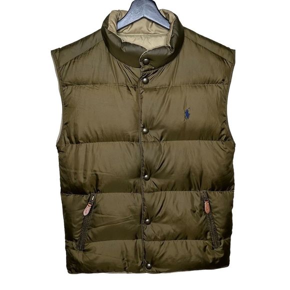 Polo Ralph Lauren Reversible Down Vest Medium - Picture 1 of 3